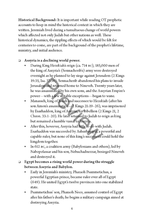 A Study of Jeremiah and Lamentations by Chad Sychtysz