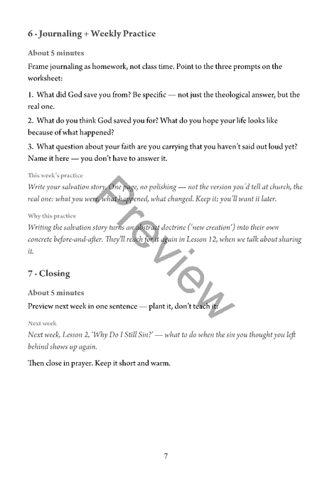 Made New: Brought From Death to Life - Teacher's Guide