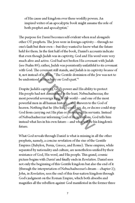 A Study of Daniel Workbook by Chad Sychtysz