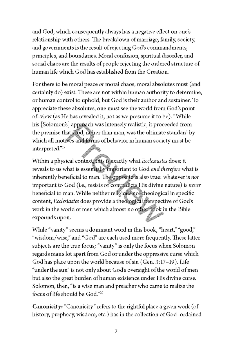 A Study of Ecclesiastes and Song of Solomon Workbook by Chad Sychtysz