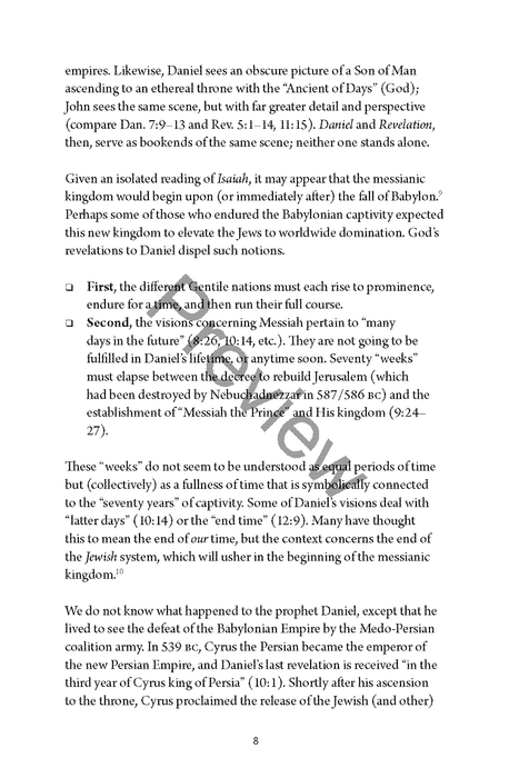 A Study of Daniel Workbook by Chad Sychtysz