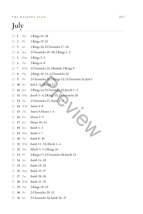 Through the Bible in 2027: A Chronological Bible Reading Journal (6 x 9 in Softcover)