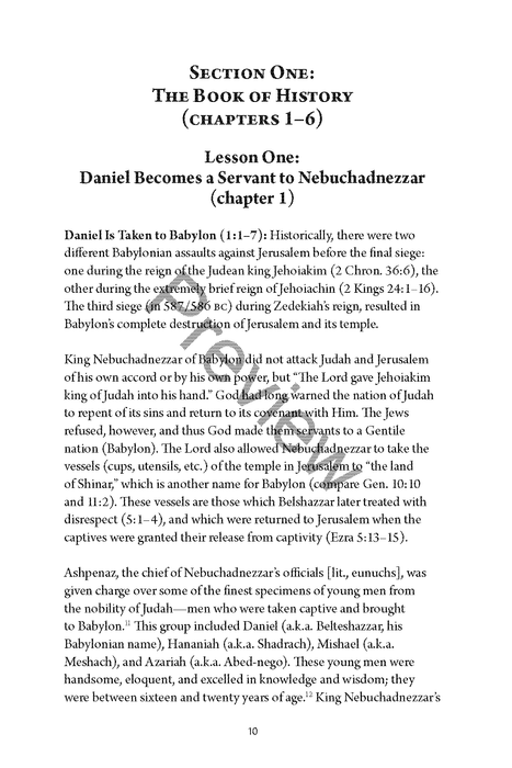 A Study of Daniel Workbook by Chad Sychtysz