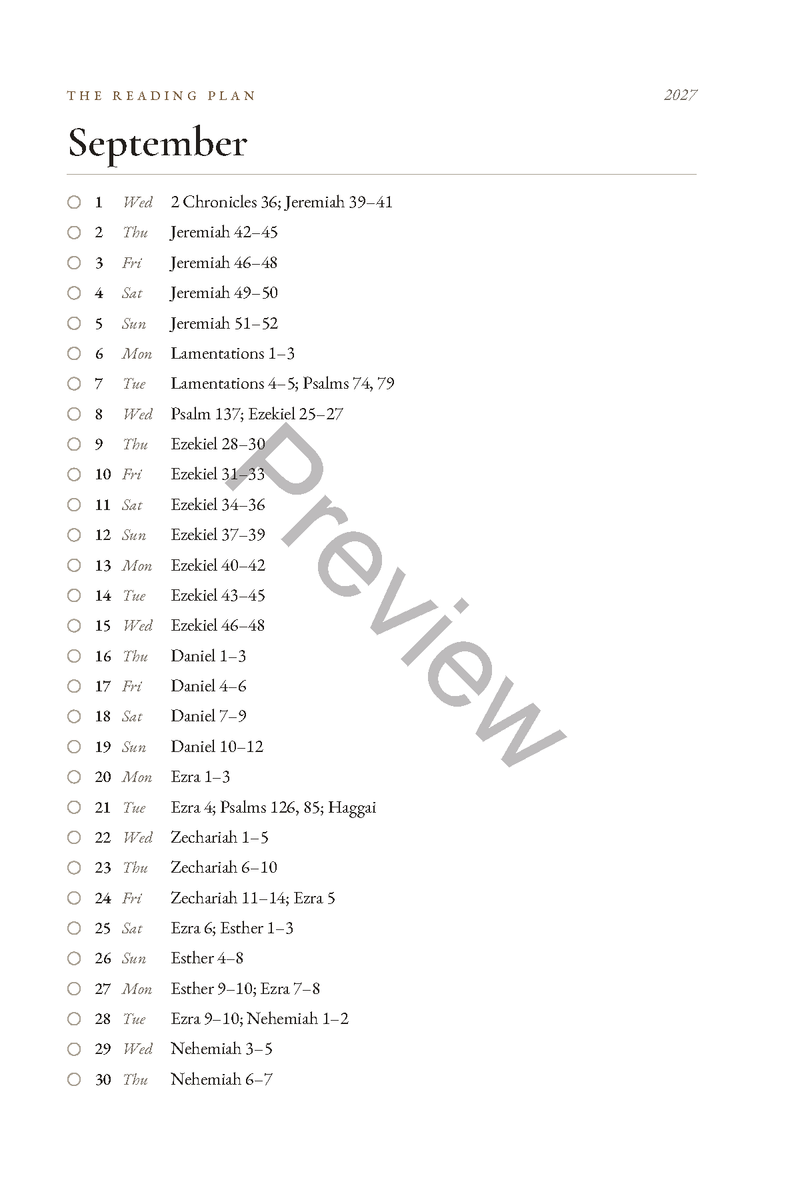 Through the Bible in 2027: A Chronological Bible Reading Journal (6 x 9 in Softcover)