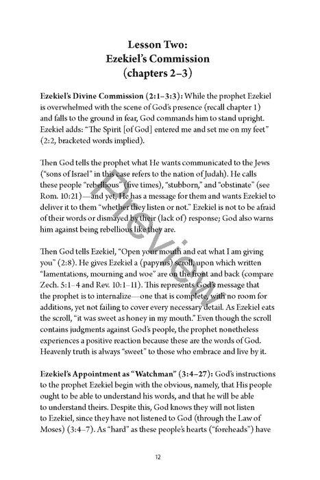 A Study of Ezekiel by Chad Sychtysz