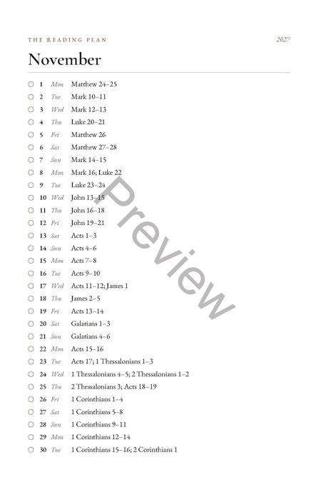 Through the Bible in 2027: A Chronological Bible Reading Journal (6 x 9 in Softcover)