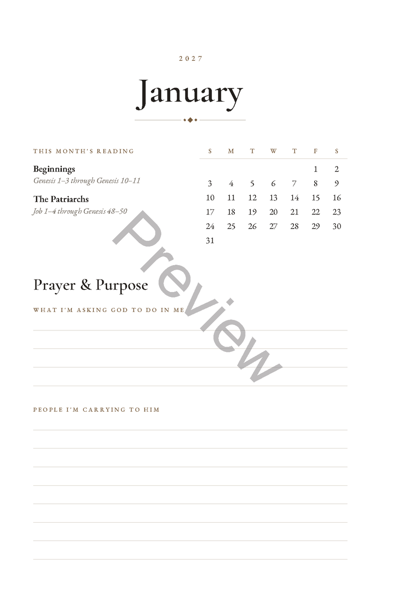 Through the Bible in 2027: A Chronological Bible Reading Journal (6 x 9 in Softcover)
