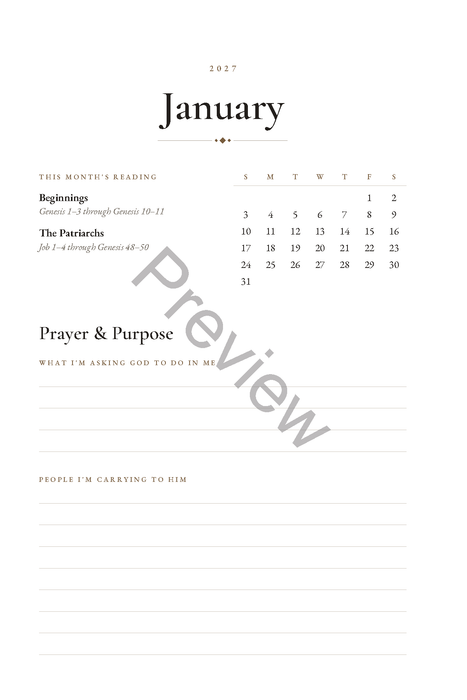 Through the Bible in 2027: A Chronological Bible Reading Journal (6 x 9 in Softcover)