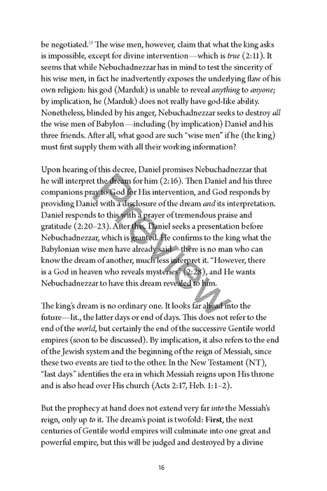 A Study of Daniel Workbook by Chad Sychtysz
