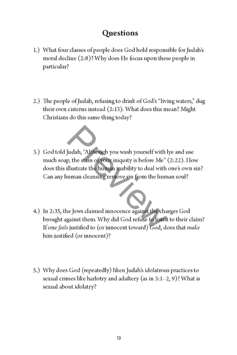 A Study of Jeremiah and Lamentations by Chad Sychtysz