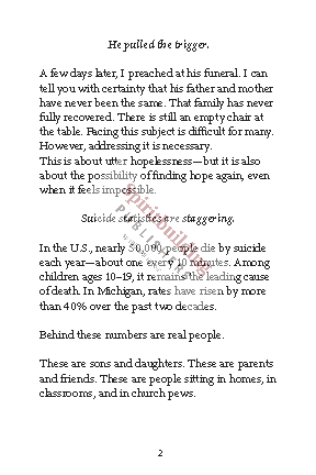 Suicide and the God Who Is Close — by David Fox