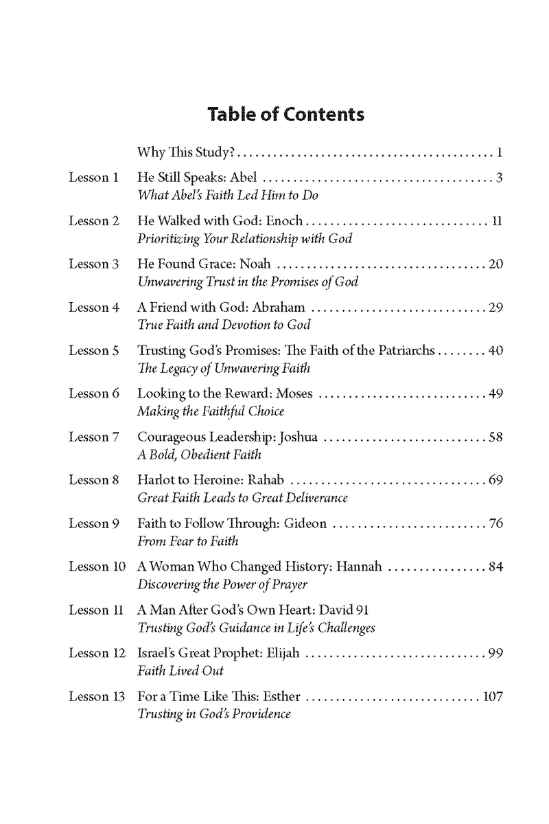Those Who Walked by Faith: Trusting the Invisible Promises of God