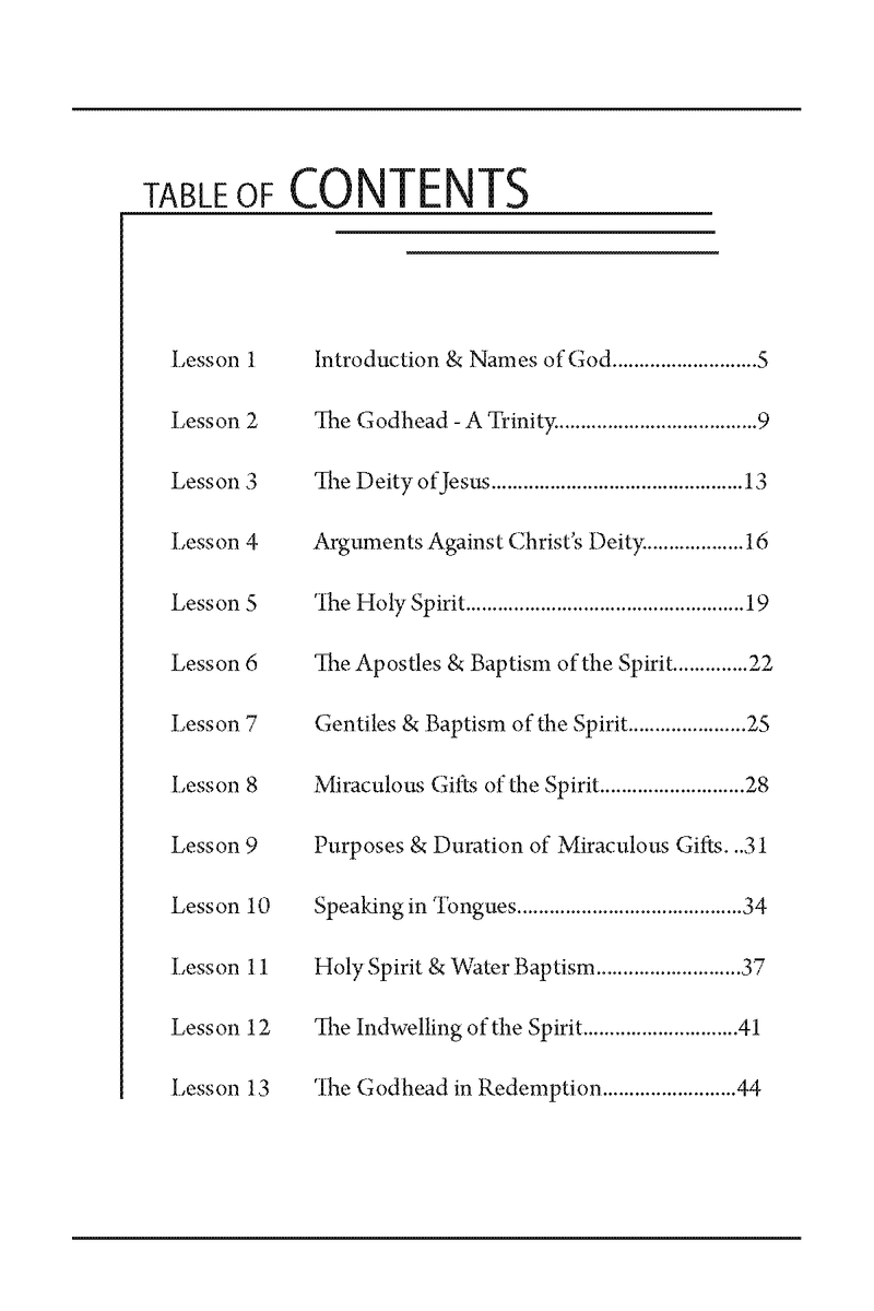 Studying the Godhead