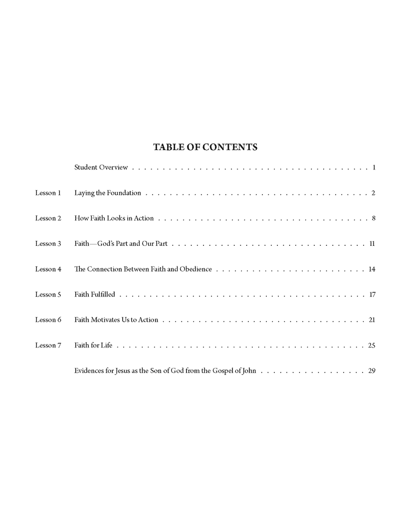 Learning from Jesus - Student Workbook