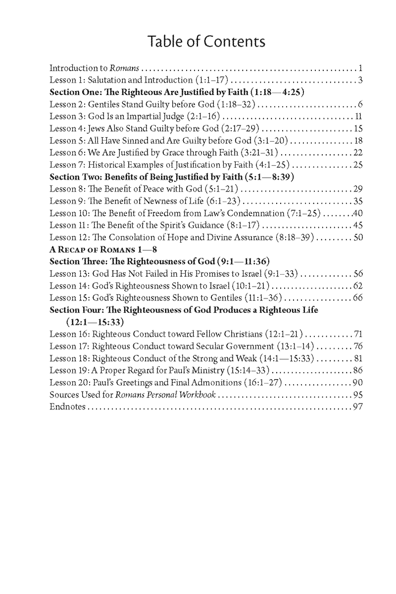 Romans: Personal Study Series