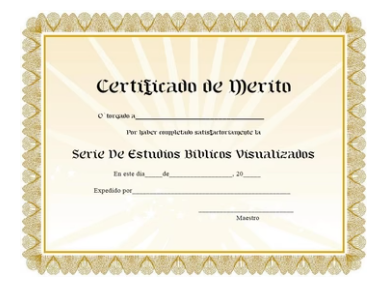 VBSS Spanish Completion Certificates (Pack of 10) 507C