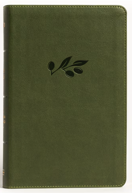 NASB Large Print Personal Size Reference Bible, Olive LeatherTouch