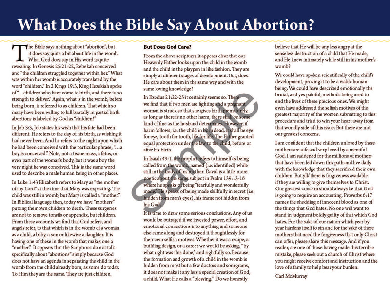 What About Abortion?