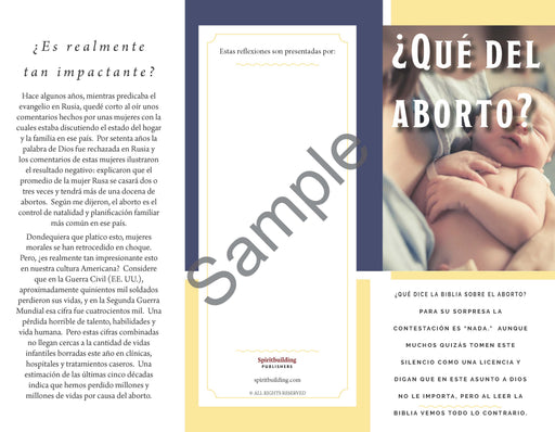 ¿Qué del Aborto? — tratado en español