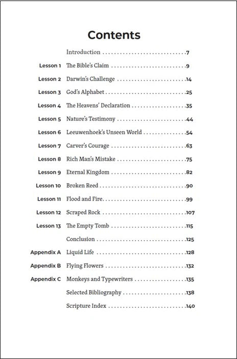 The Christian and Creation: A Workbook on Bible Evidences and Apologetics