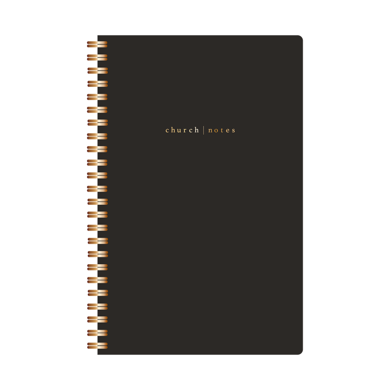 Church Notes Notebook - Black