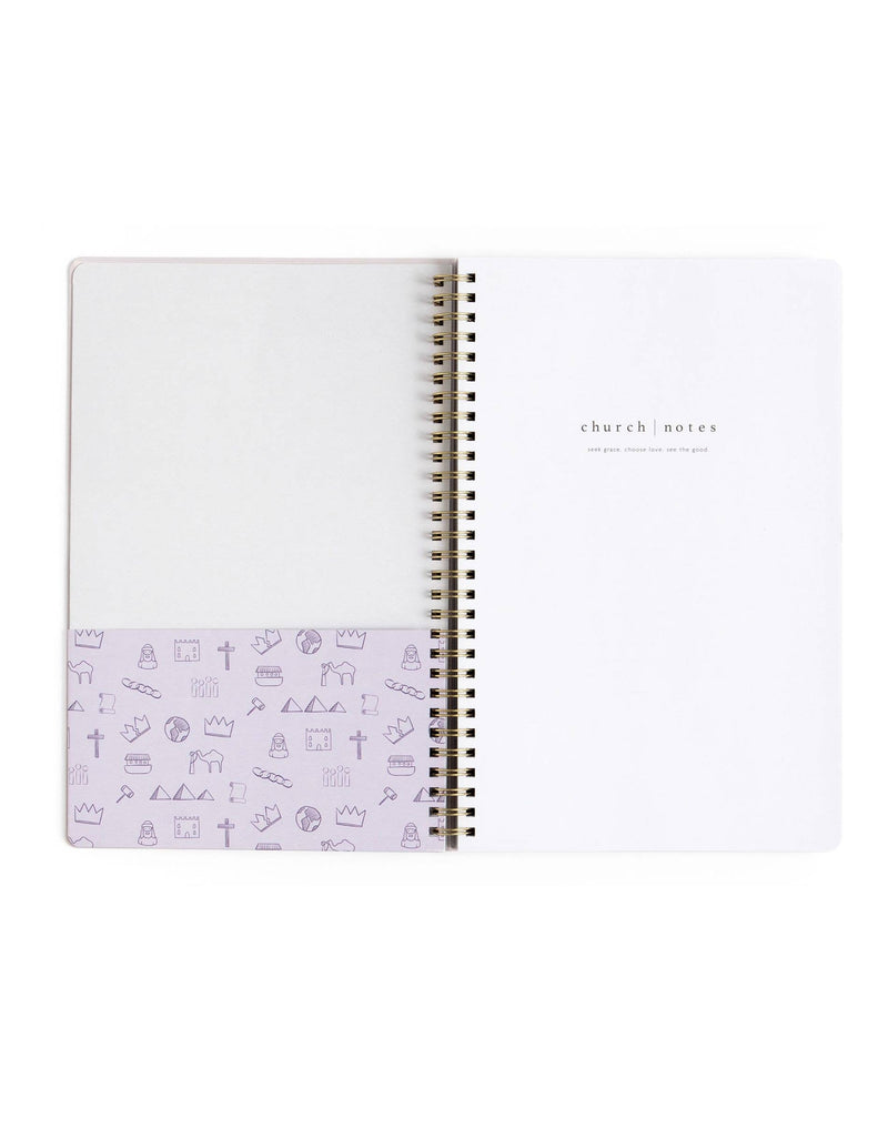 Church Notes Notebook - Lilac