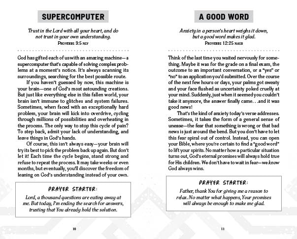 Devotions and Prayers for Managing Anxiety & Depression for Teen Boys