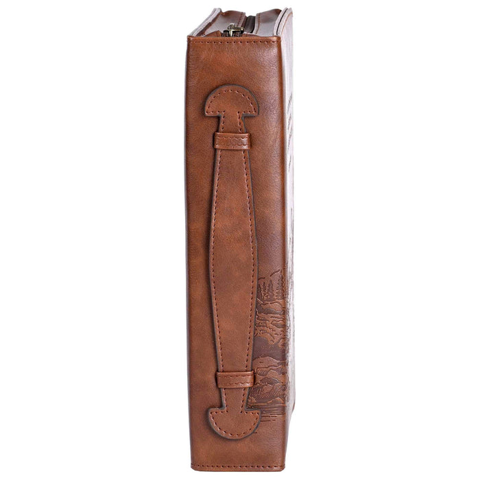 For I Know The Plans - Brown XL Bible Cover