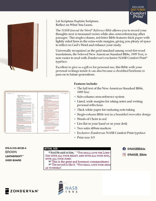NASB Journal the Word Reference Bible
