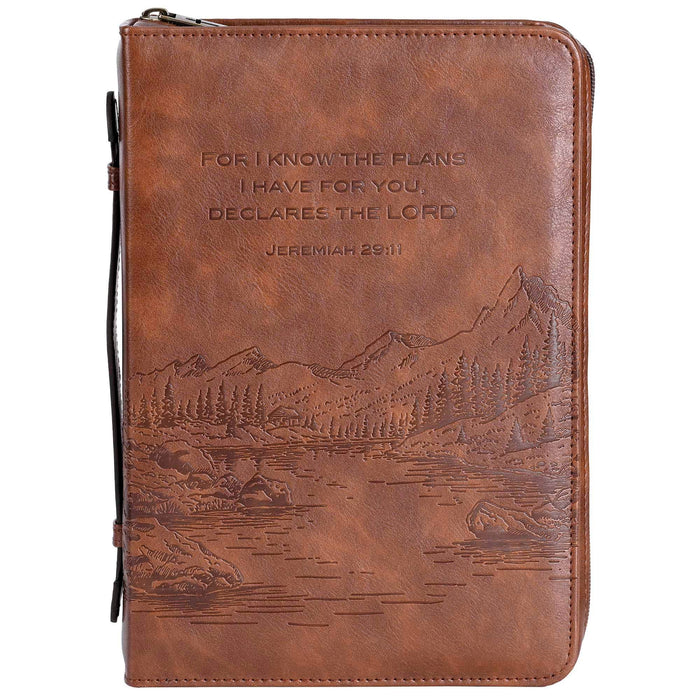 For I Know The Plans - Brown XL Bible Cover