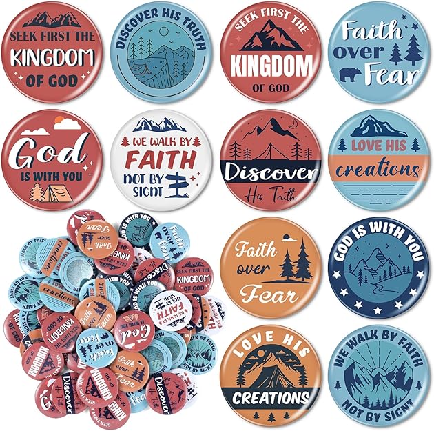 Christian Button Pins