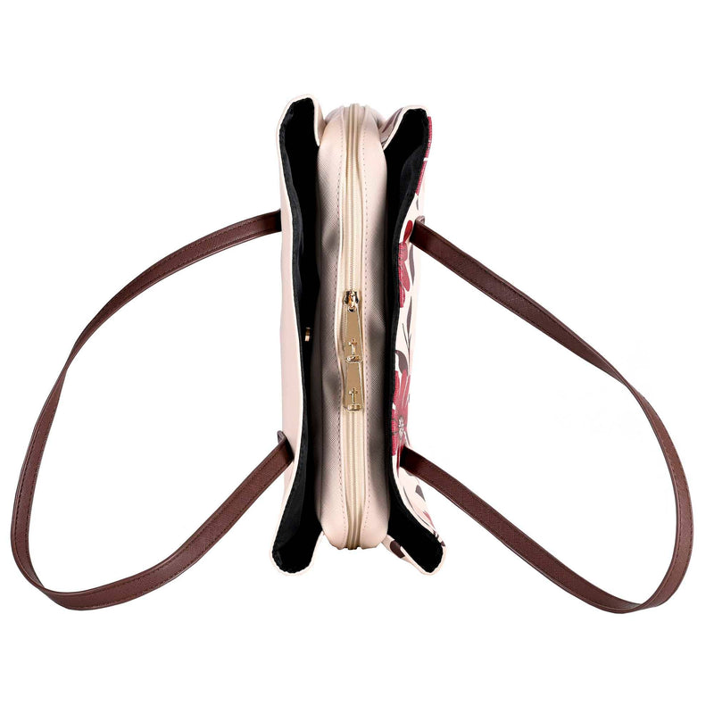 Pray Wedge Tan Large Bible Case