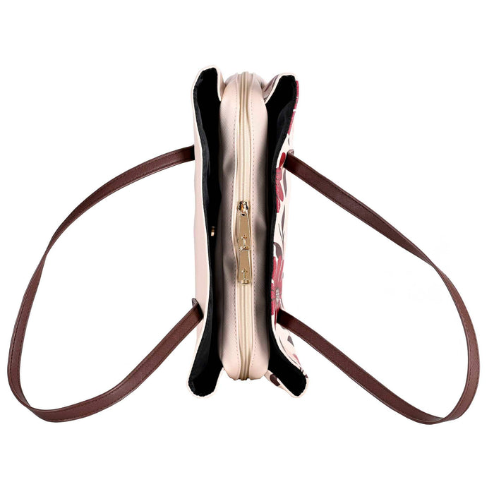 Pray Wedge Tan Large Bible Case
