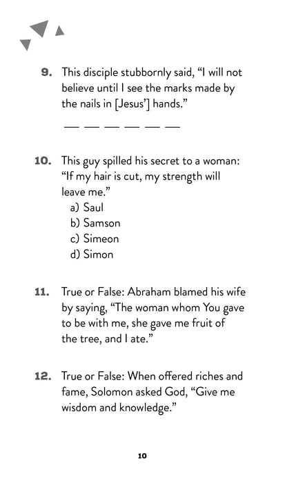 Who Said It?: A Bible Quiz Challenge for Kids