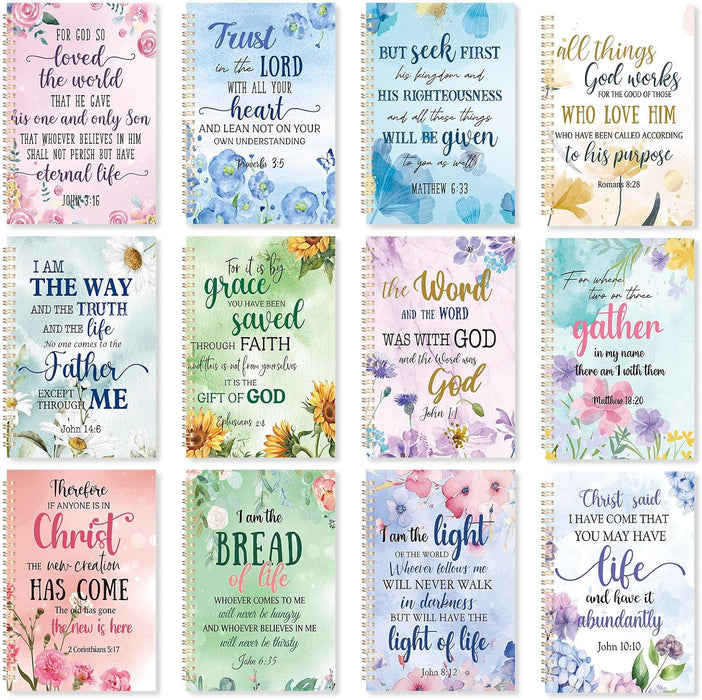 Pastel Floral Scripture Notebooks