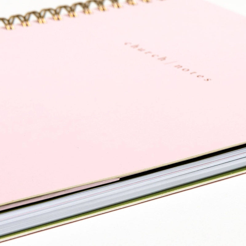 Church Notes Notebook - Blush Pink