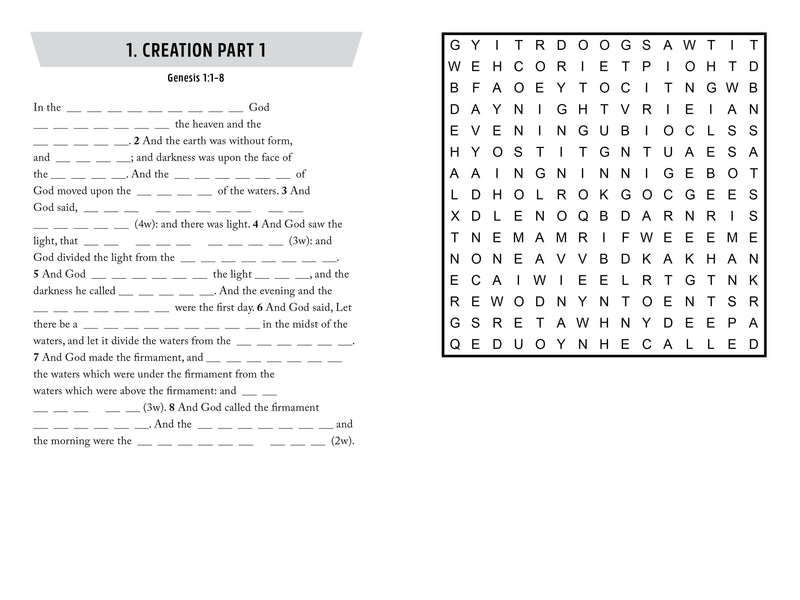 Bible Memory Word Games 2-in-1