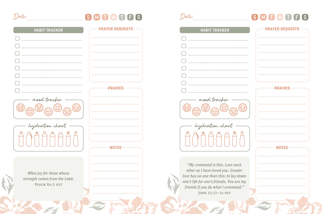 Bible Affirmations Habit Tracker Journal