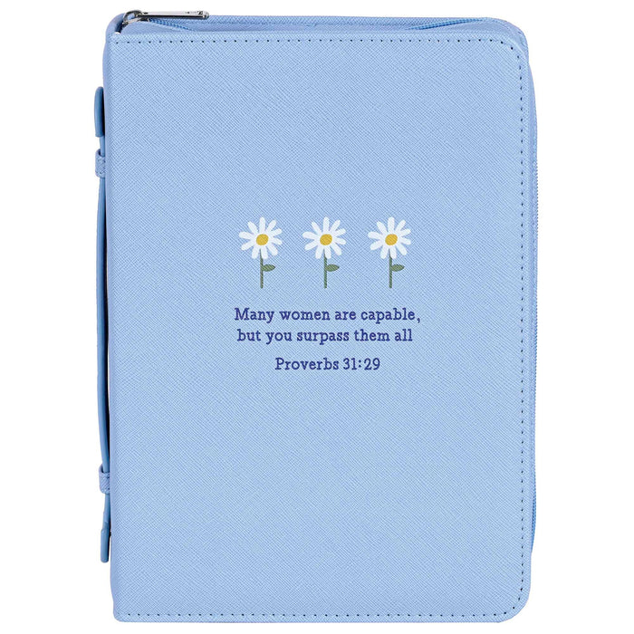Proverbs 31 Light Blue Bible Cover XL