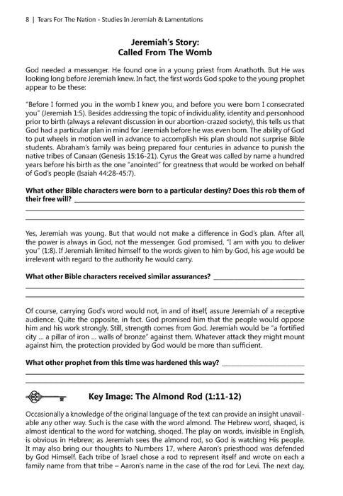 Tears for the Nation: Studies in Jeremiah and Lamentations