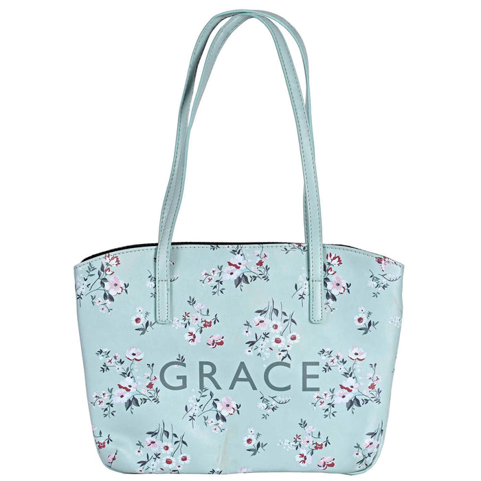 Wedge Grace Floral Mint XL Bible Case