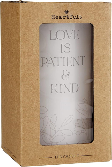 Love is Patient LED Candle
