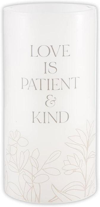 Love is Patient LED Candle
