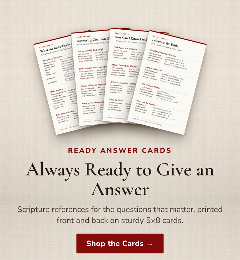 Ready Answer Scripture reference cards