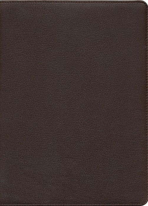 CSB Verse-By-Verse Reference Bible, Holman Handcrafted Collection. Premium Goatskin Leather Brown