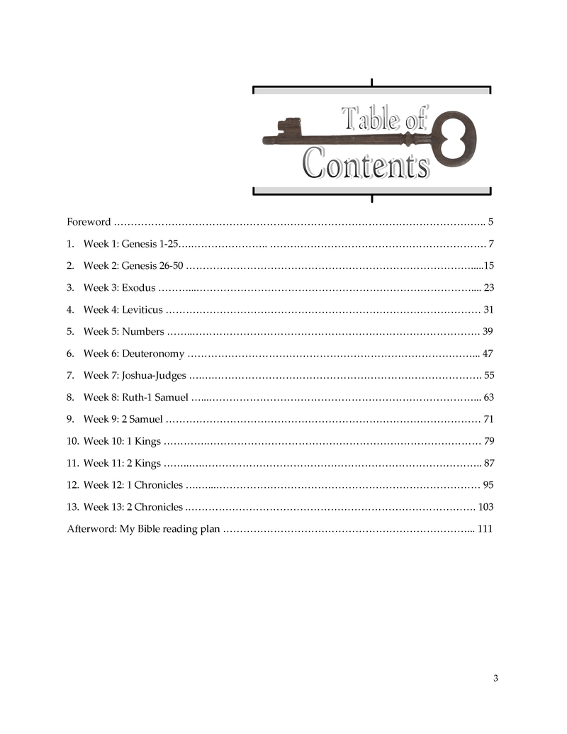 20 Pages a Week: Volume 1 - The Law (Genesis-2 Chronicles)