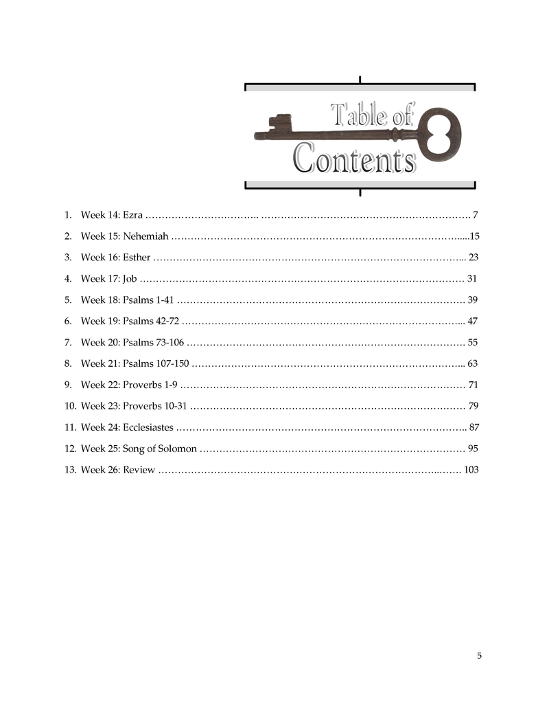 20 Pages a Week: Volume 2 - The Writings (Ezra-Song of Solomon)