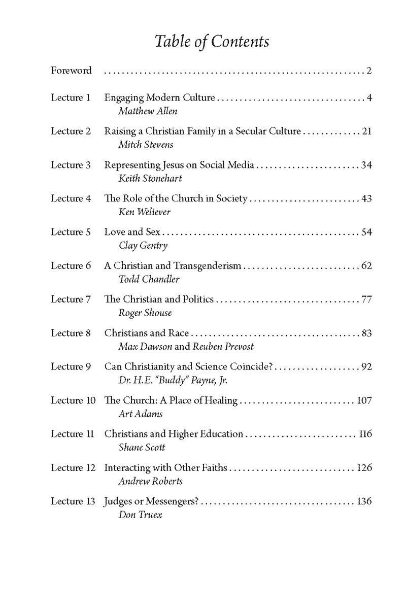 Christians in the Culture: Pursuing Jesus in the 21st Century Western World