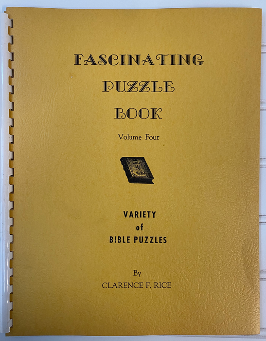 Vintage Puzzle Books: Fascinating Puzzle Book | Volume 4 by Clarence F. Rice