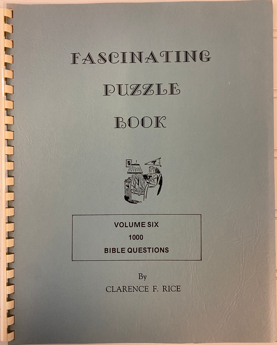 Vintage Puzzle Books: Fascinating Puzzle Book | Volume 6 by Clarence F. Rice